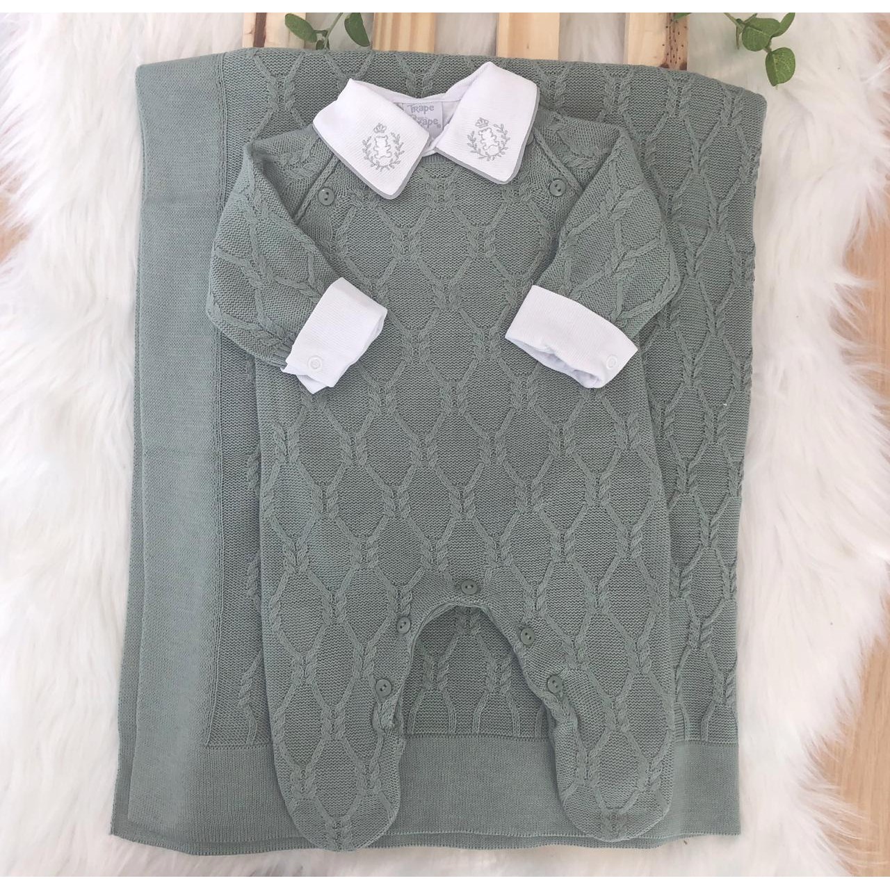   saida de maternidade nó nautico VERDE